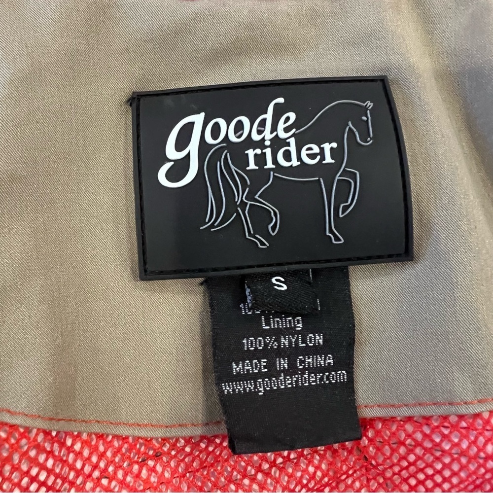 Goode Rider Equestrian Vest Women Size Small Hooded Full Zip Style# 16033 Beige, - Picture 8 of 16